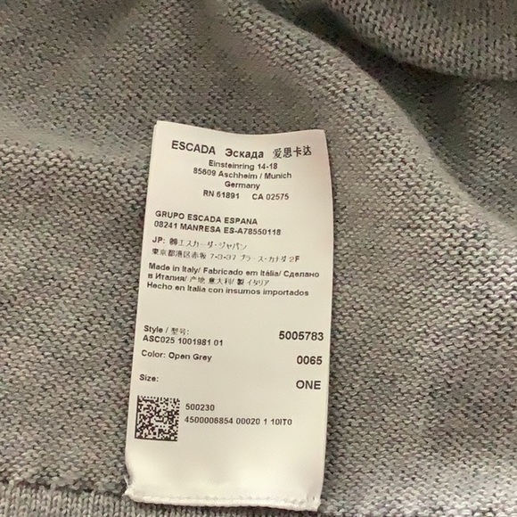 Escada poncho /  cape one size - Picture 3 of 7